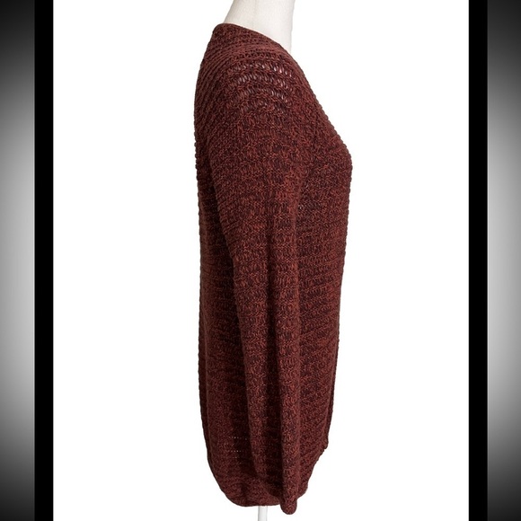American Eagle Fall Tones Knit Open Front Cardigan Sweater Small - Picture 3 of 4